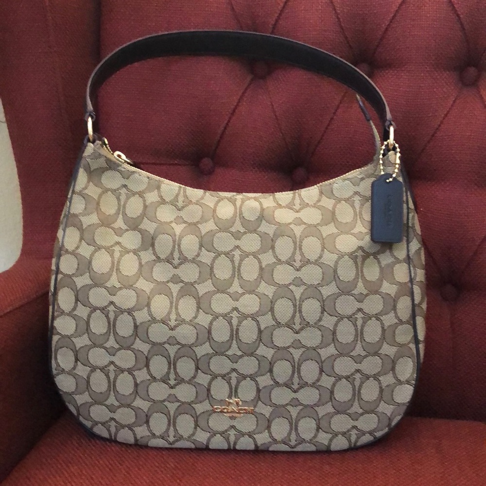 Coach OTLN Signature Zip Shldr Handbag Purse 6353